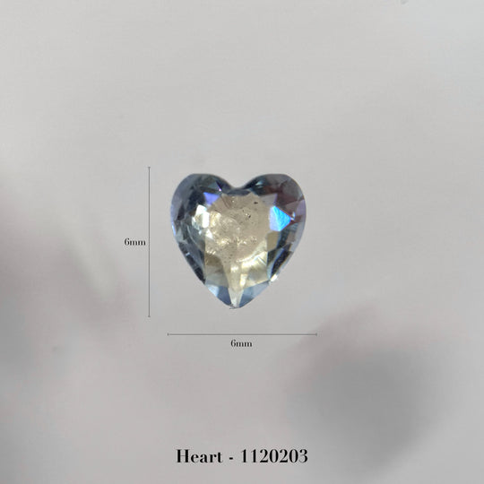 Heart- front small 6×6mm