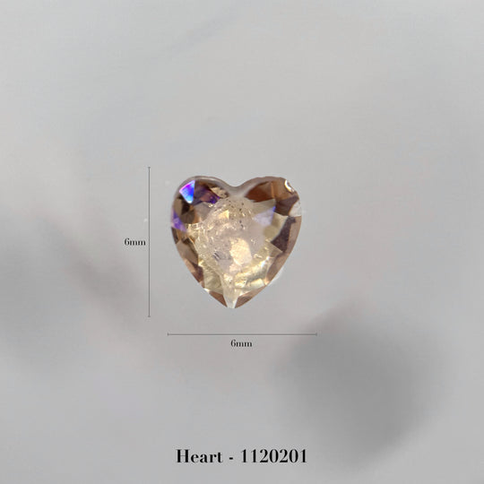 Heart- front small 6×6mm