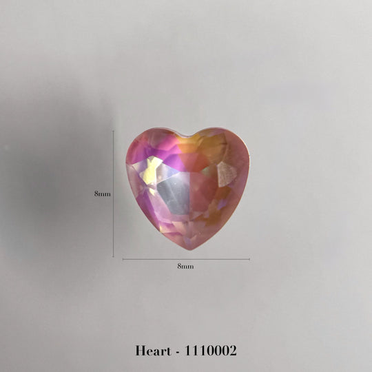 Heart – front 8×8mm