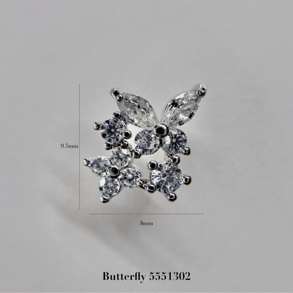 silver parts – butterfly