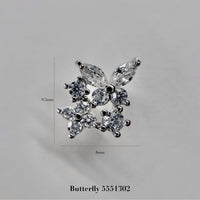 silver parts – butterfly