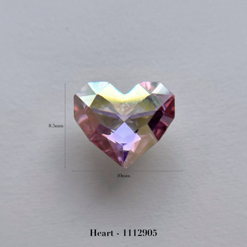 Heart - landscape 8.5×10mm
