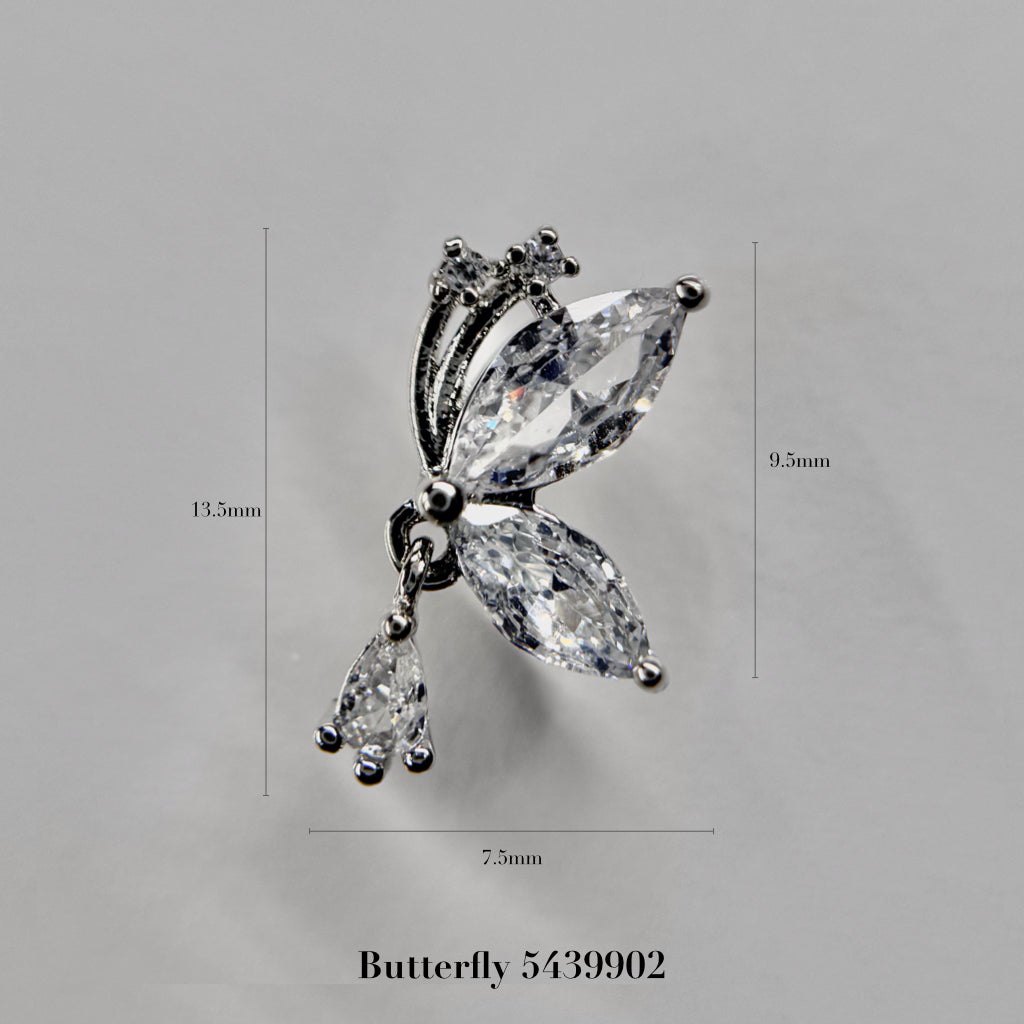 silver parts – butterfly