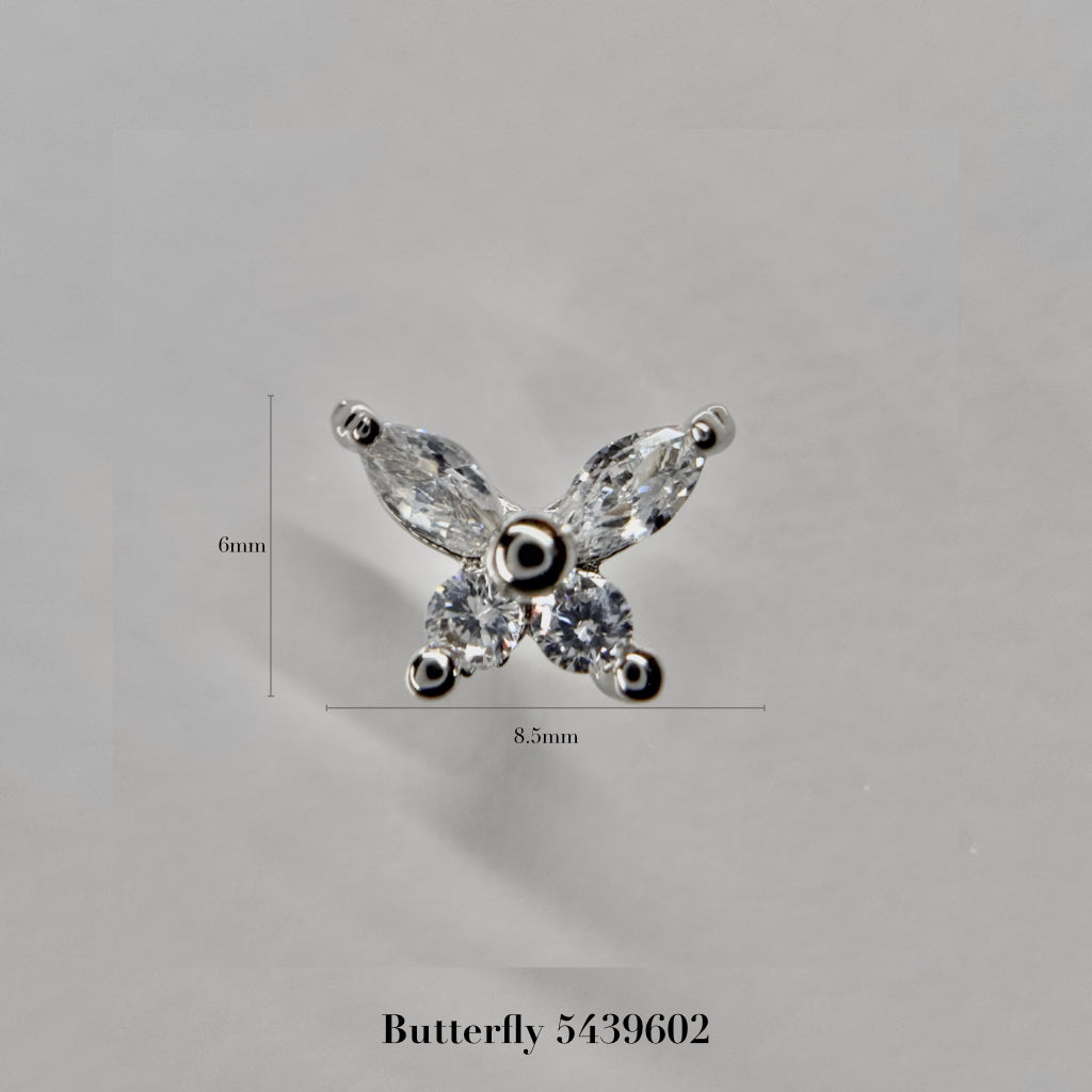 silver parts – butterfly