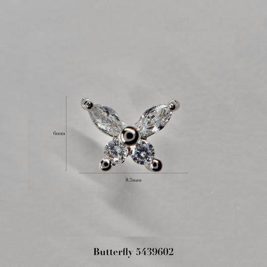 silver parts – butterfly