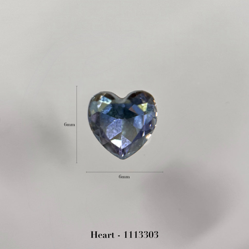 Heart- front small 6×6mm