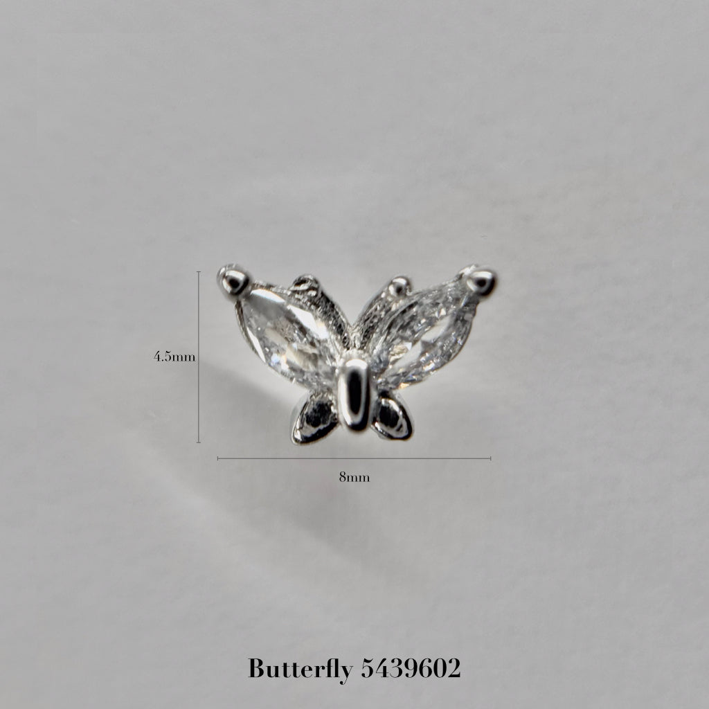 silver parts – butterfly
