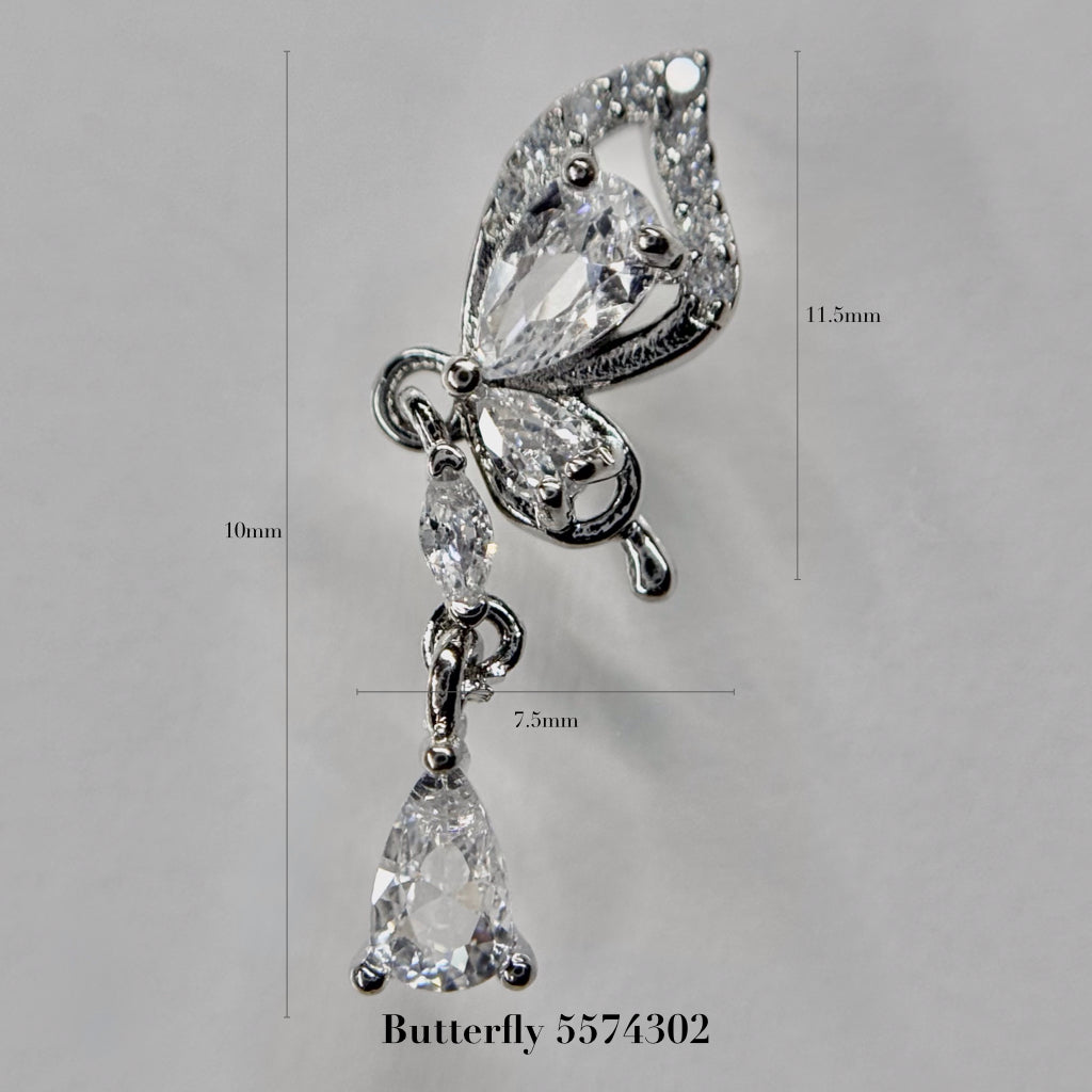 silver parts – butterfly