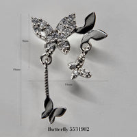 silver parts – butterfly