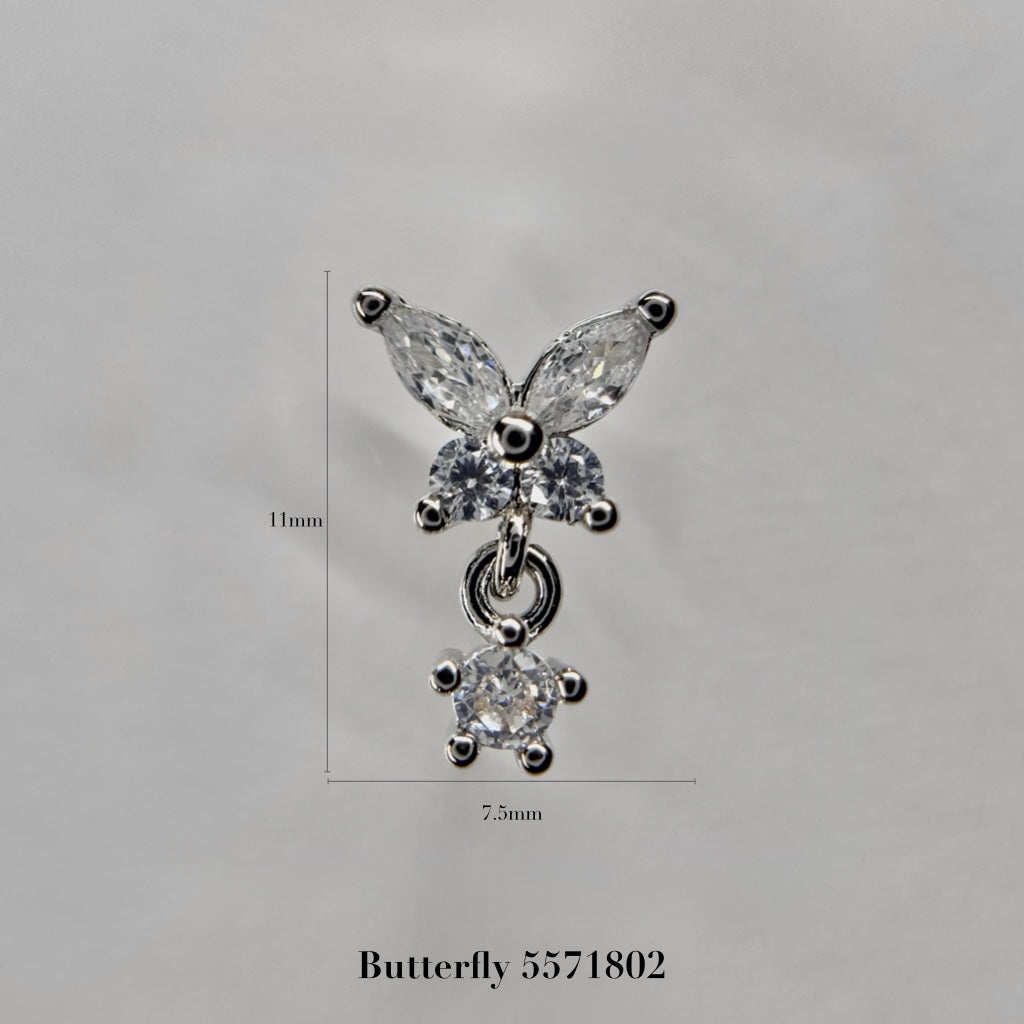 silver parts – butterfly