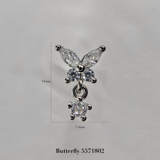 silver parts – butterfly