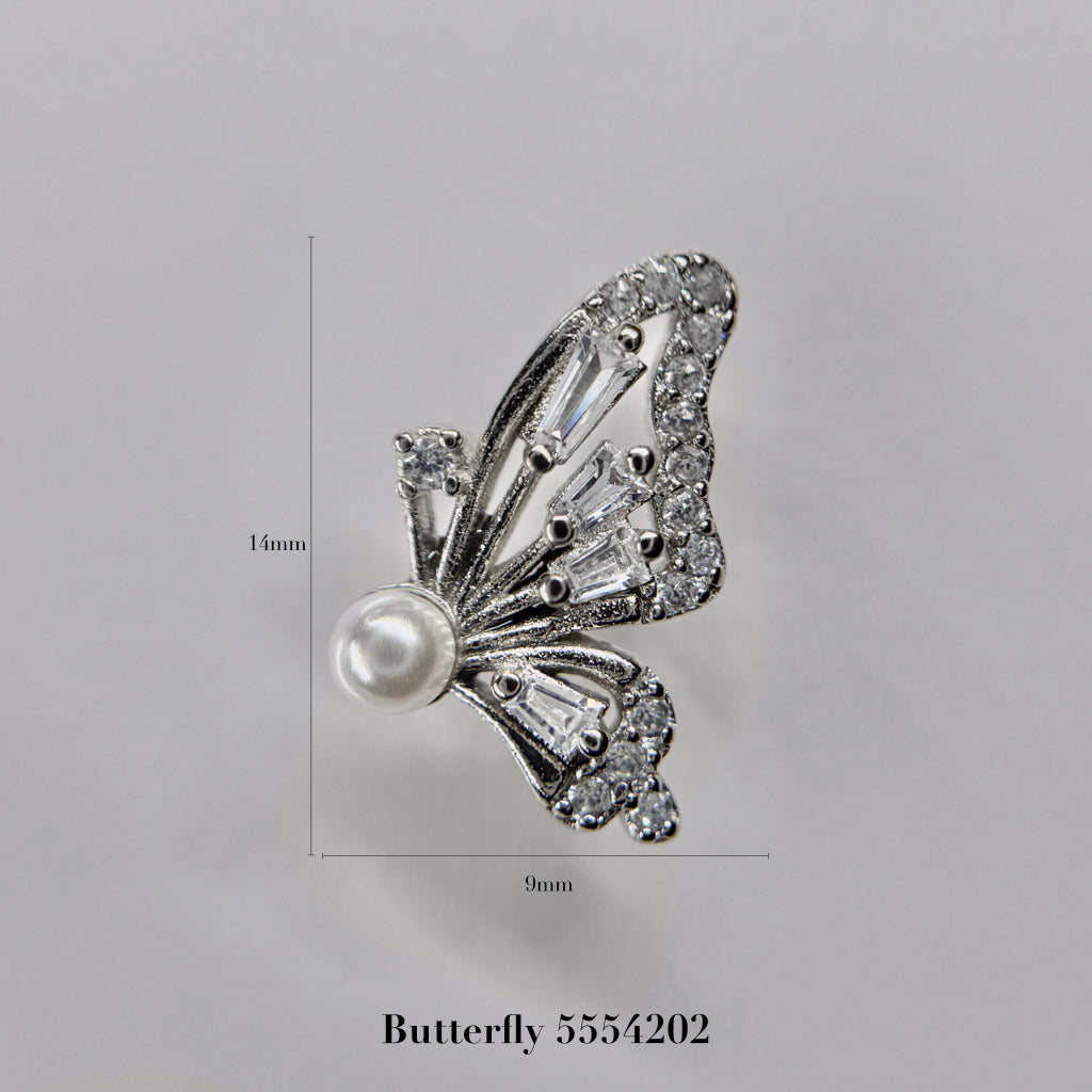 silver parts – butterfly