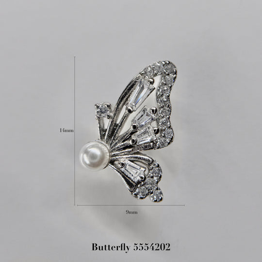 silver parts – butterfly